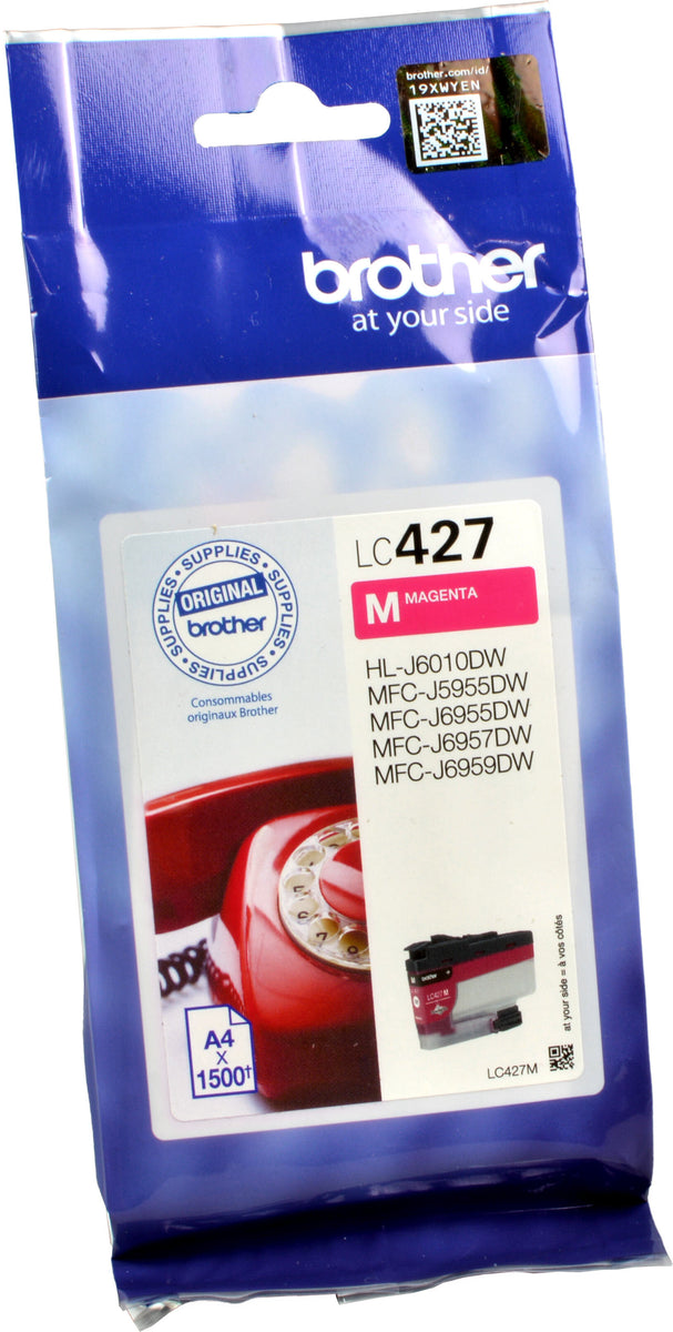 Brother LC-427M, Standardertrag, Magenta, Tinte auf Pigmentbasis, 1 Stück(e), 1500 Seiten, Einzelpackung