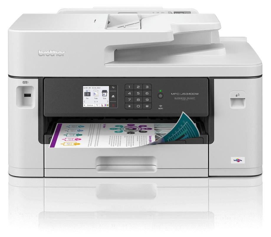 Brother MFC-J5340DWE, Tintenstrahl, Farbdruck, 4800 x 1200 DPI, A3, Direktdruck, Schwarz, Weiß