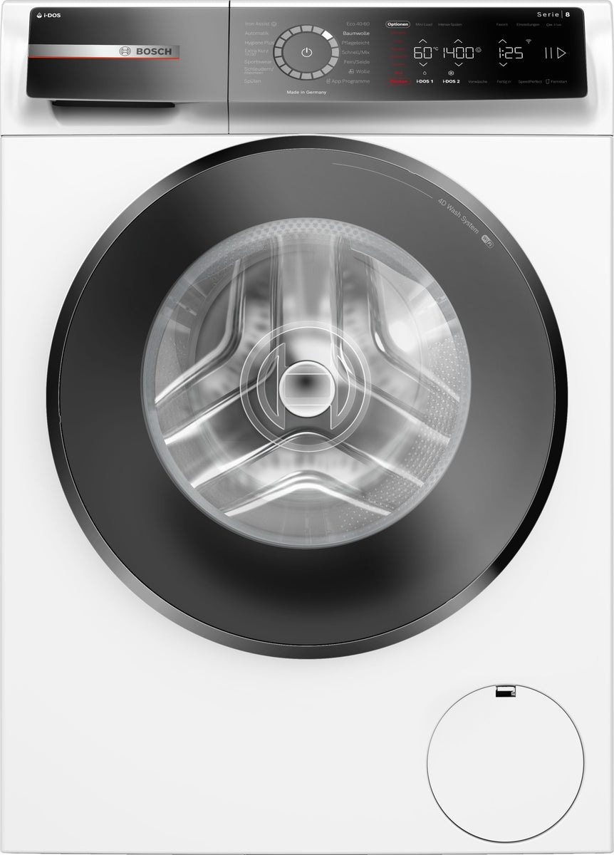 Bosch Serie 8 WGB244A40 washing machine, Frontlader, 9 kg, B, 69 dB, 1400 RPM, A