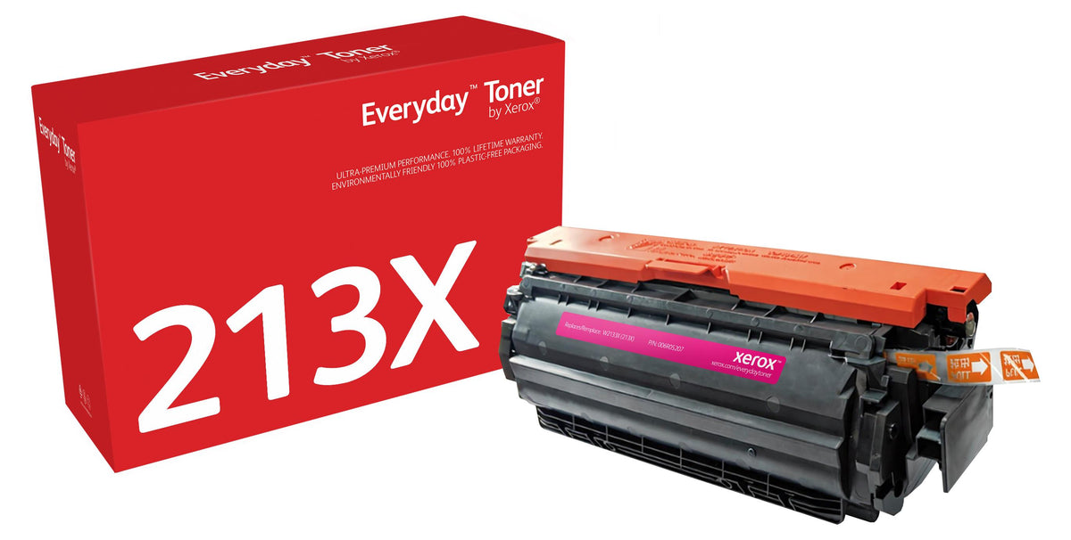 Everyday™ Magenta Tonermodul von kompatibel mit HP 213X (W2133X), Hohe Kapazität, 6000 Seiten, Magenta