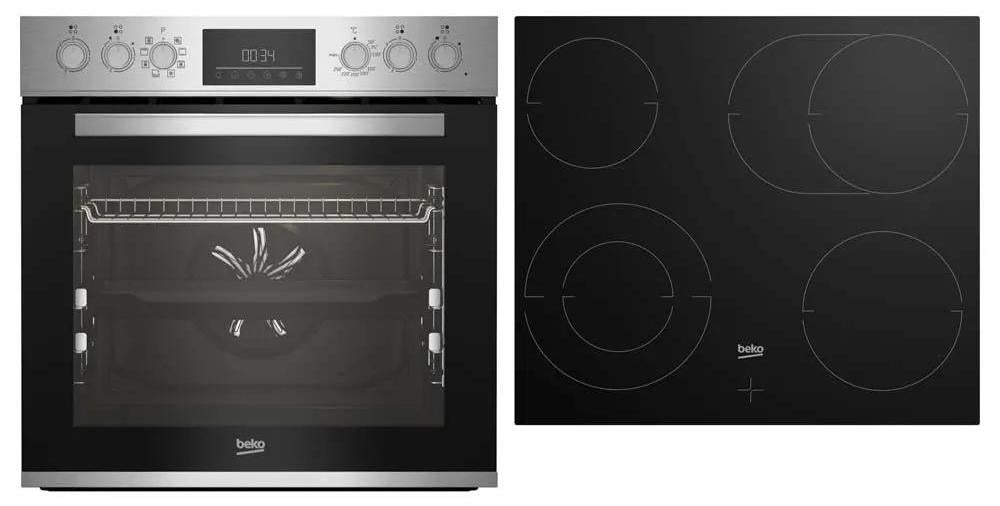 Beko BBUM12328X, Keramik, 4 Zone(n), Glaskeramik, Schwarz, Berührung, 58 cm