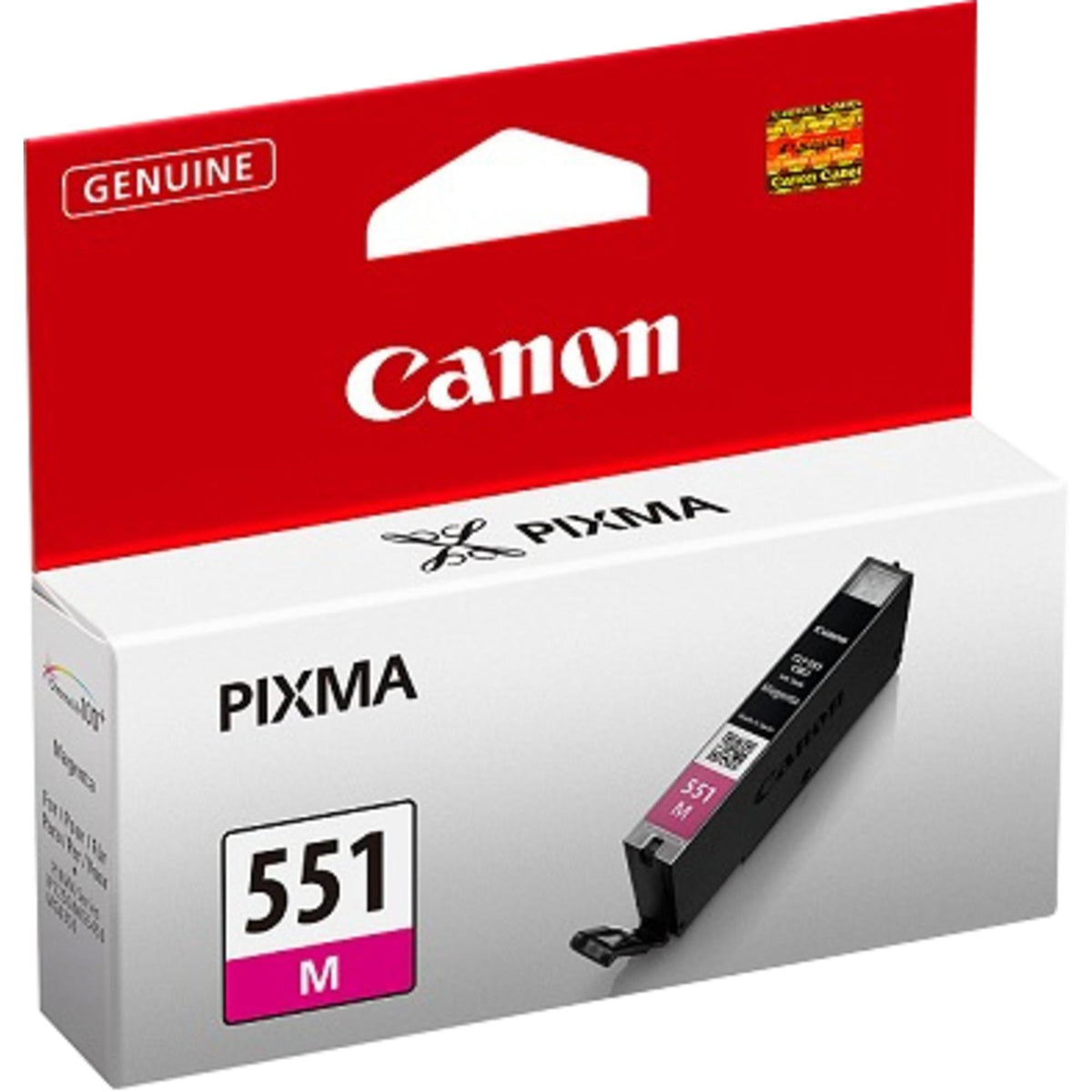 Canon CLI-551M Tinte Magenta, Standardertrag, Foto magenta, Tinte auf Farbstoffbasis, 1 Stück(e), 298 Seiten