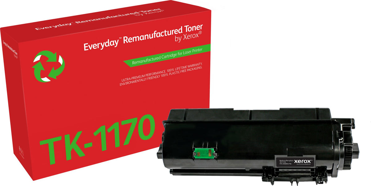 Everyday™ Schwarz wiederaufbereiteter Toner von , kompatibel mit Kyocera TK-1170, Standardkapazität, 7200 Seiten, Schwarz, 1 Stück(e)