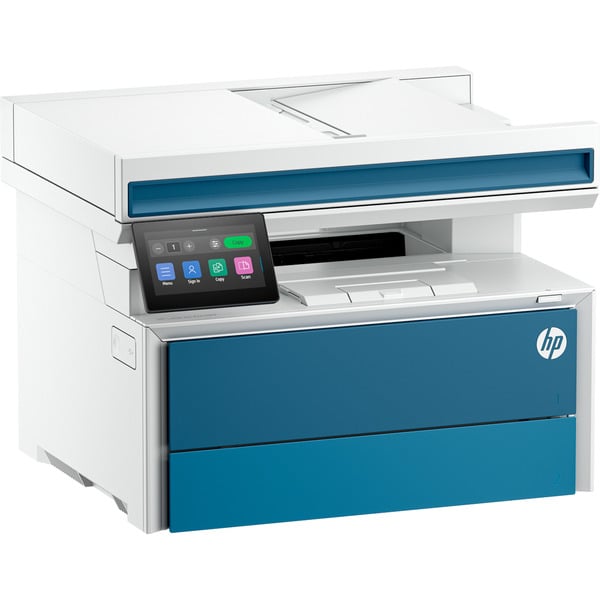 HP LaserJet Pro 4113fdwg Schwarzweiß Drucker, Laser, 1200 x 1200 DPI, A4, 45 Seiten pro Minute, Doppelseitiger Druck, Weiß, Blau