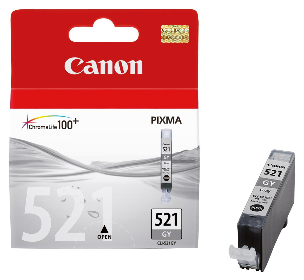 Canon CLI-521GY Tinte Grau, Grau, Tinte auf Pigmentbasis, 1 Stück(e)