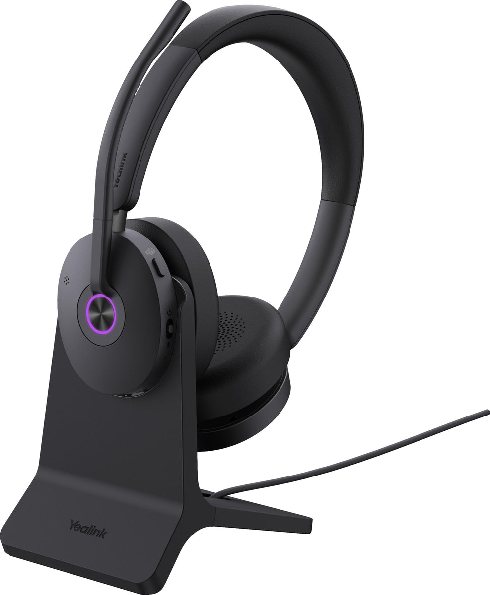Yealink BH74 mit Ständer Teams USB-C/A Headset, Kabellos, Büro/Callcenter, 162 g, Kopfhörer, Schwarz