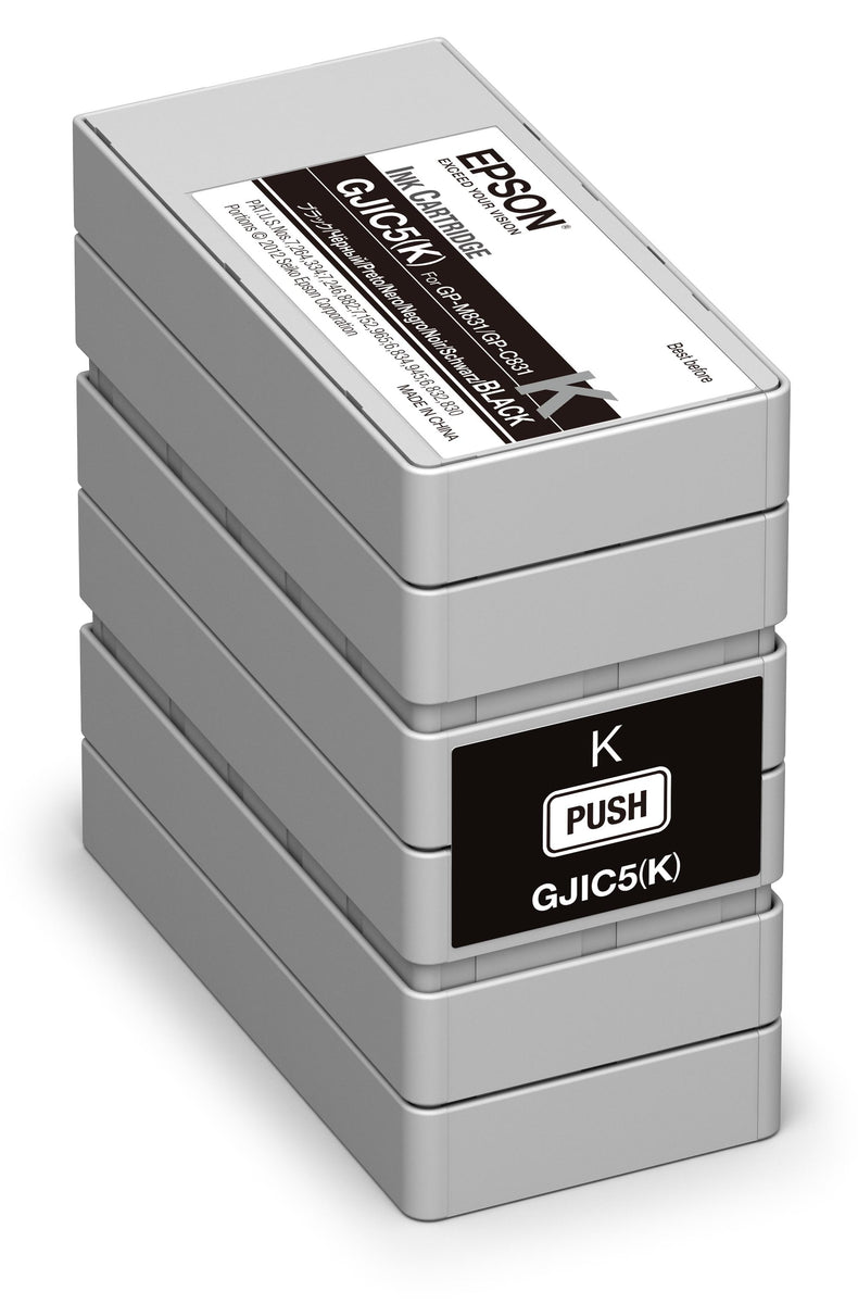 Epson GJIC5(K): Ink cartridge for ColorWorks C831 and GP-M831 (Black), Schwarz, Tinte auf Pigmentbasis, 97,8 ml, 1 Stück(e)