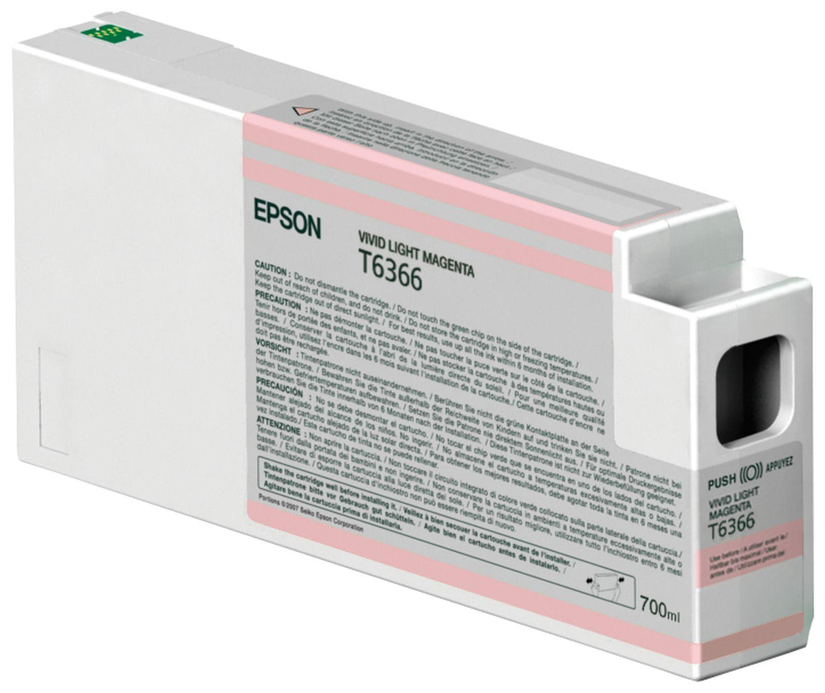 Epson Singlepack Vivid Light Magenta T636600 UltraChrome HDR, 700 ml, Magenta, Tinte auf Pigmentbasis, 700 ml, 1 Stück(e), Einzelpackung