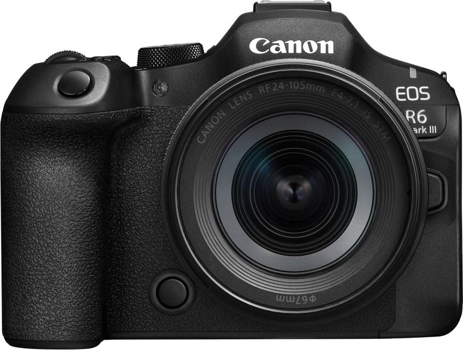 Canon EOS R6 Mark III + RF 24-105mm F4-7.1 IS STM, 32,5 MP, 6960 x 4640 Pixel, CMOS, Touchscreen, 609 g, Schwarz