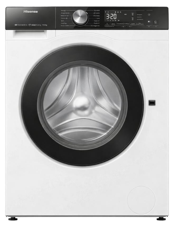 Hisense WF5I8043BWF, Frontlader, 8 kg, B, 72 dB, 1400 RPM, A