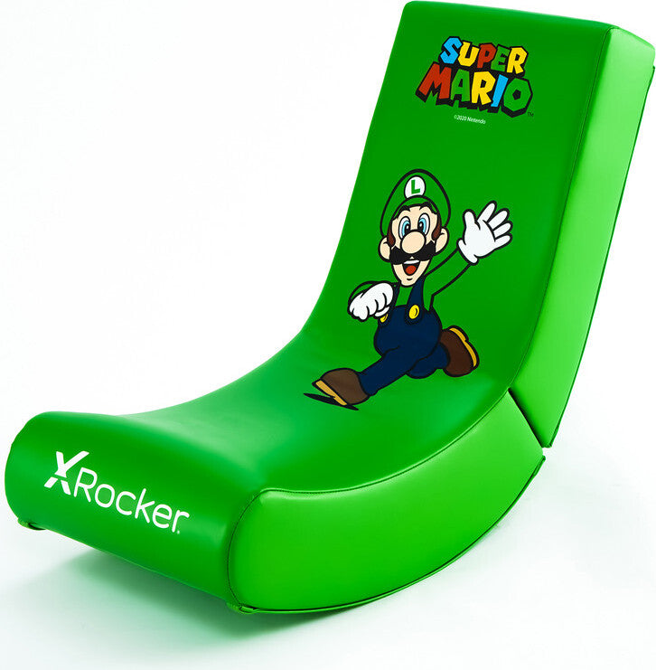 X Rocker Super Mario Joy Collection - Luigi, Konsolen-Gamingstuhl, Grün, Kunstleder, Kunstleder, 410 mm, 850 mm