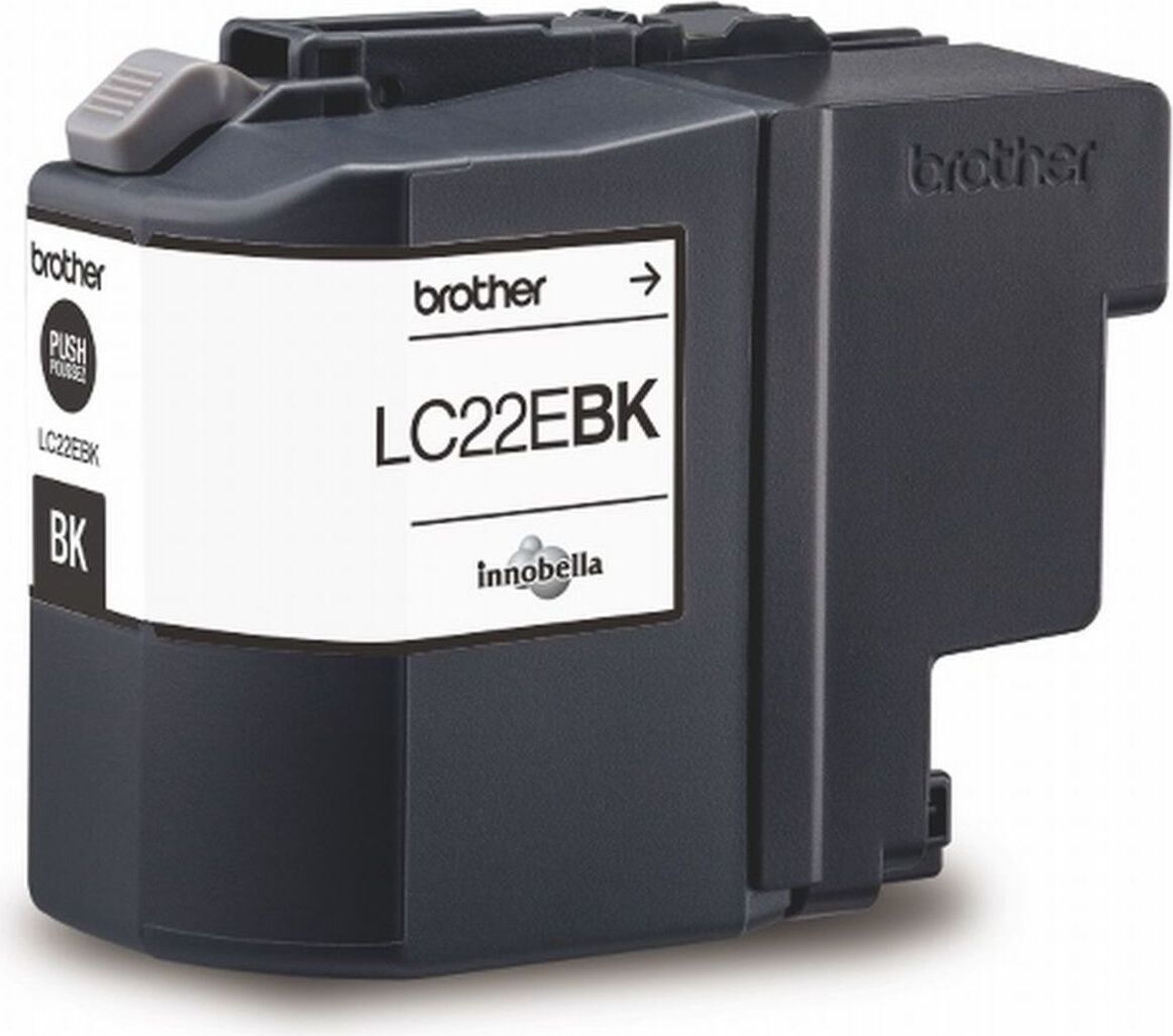 Brother LC22EBK, Schwarz, Tinte auf Pigmentbasis, 1 Stück(e), 2400 Seiten, Einzelpackung
