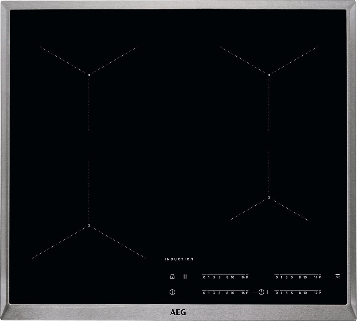 AEG IKB64431XB, Schwarz, Integriert, Zonen-Induktionskochfeld, Glaskeramik, 4 Zone(n), 4 Zone(n)