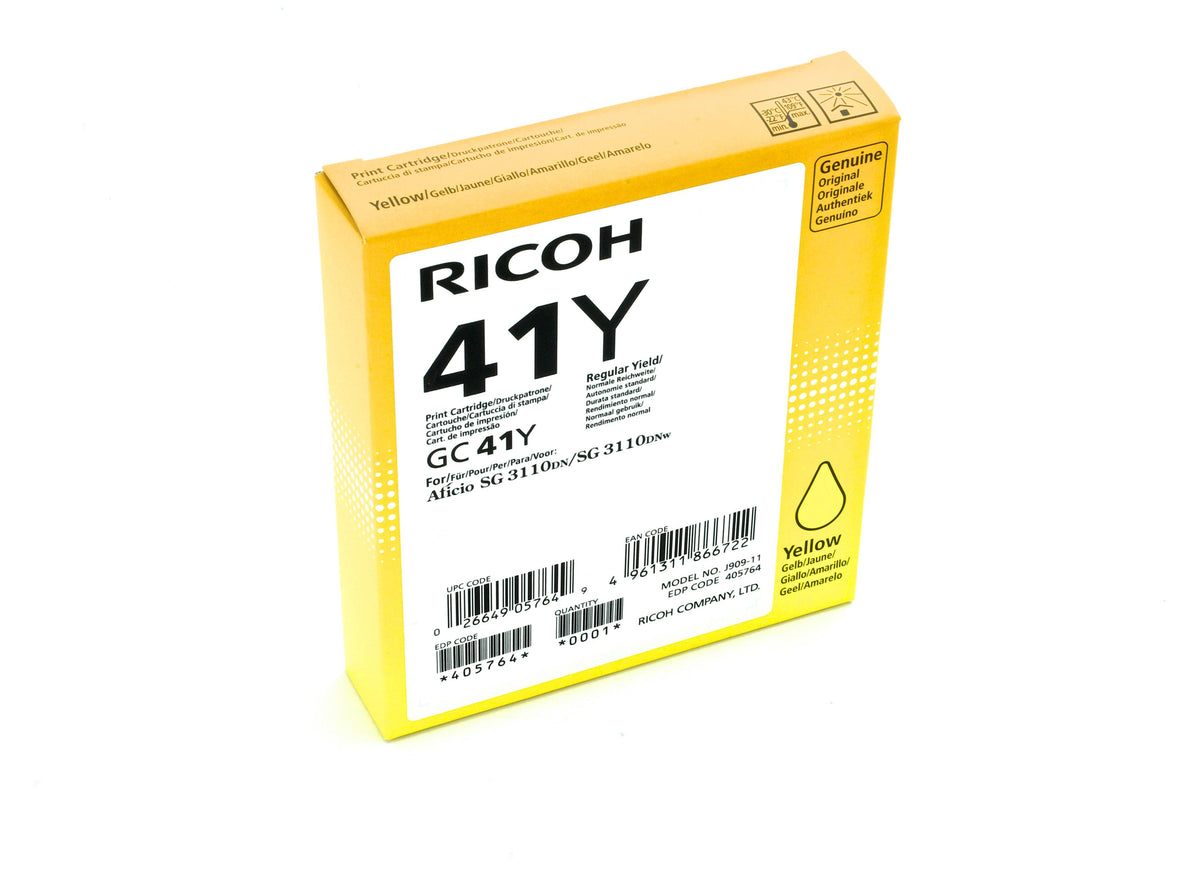 Ricoh 405764, Standardertrag, Gelb, Tinte auf Pigmentbasis, 1 Stück(e)