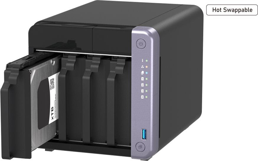 QNAP TS-432X, NAS, Tower, Alpine, Alpine AL-524, 4 GB, DDR4