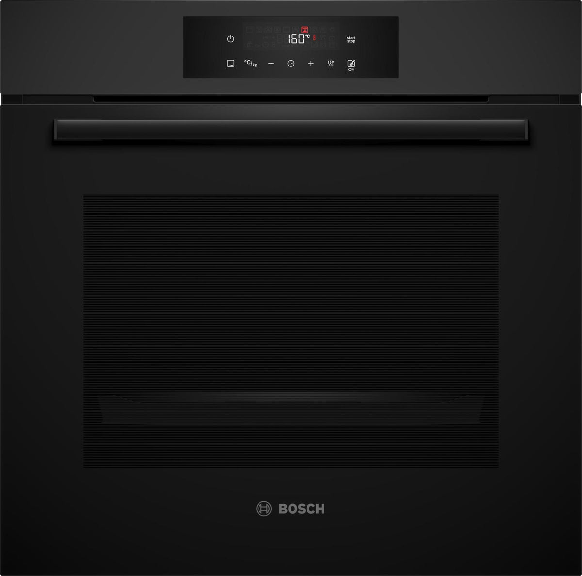 Bosch HBA572BM3, Serie 4, Einbau-Backofen, 60 x 60 cm, Matt schwarz