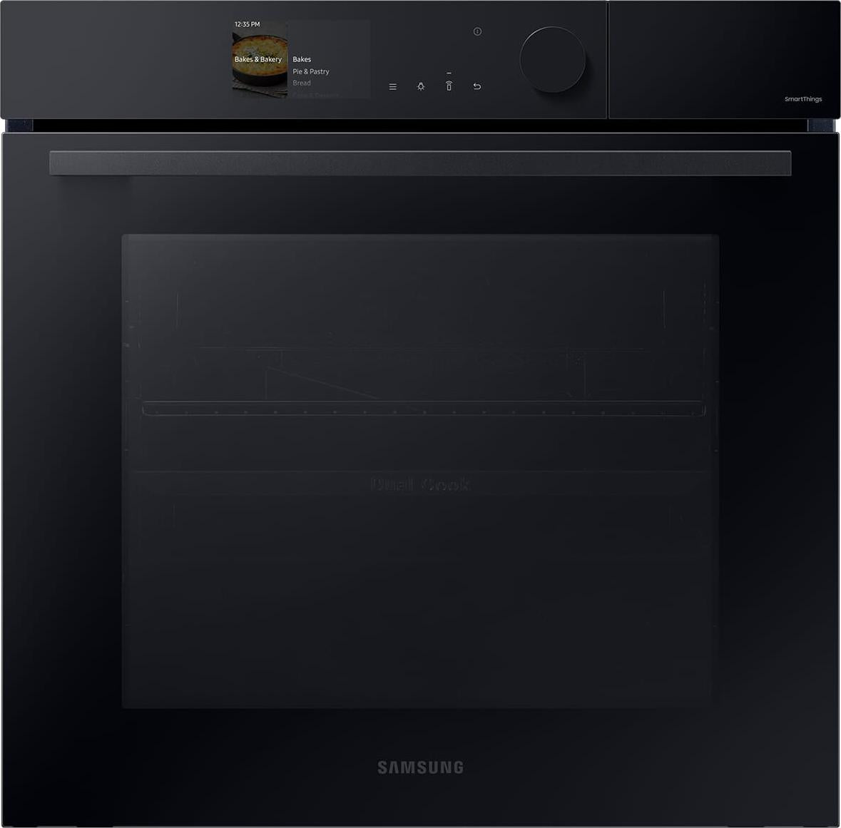 Samsung Dual Cook™ Einbaubackofen 60cm, 76 l, A+*, Pyrolyse, Schwarzes Glas, Serie 6, NV7B6695ADK/U1