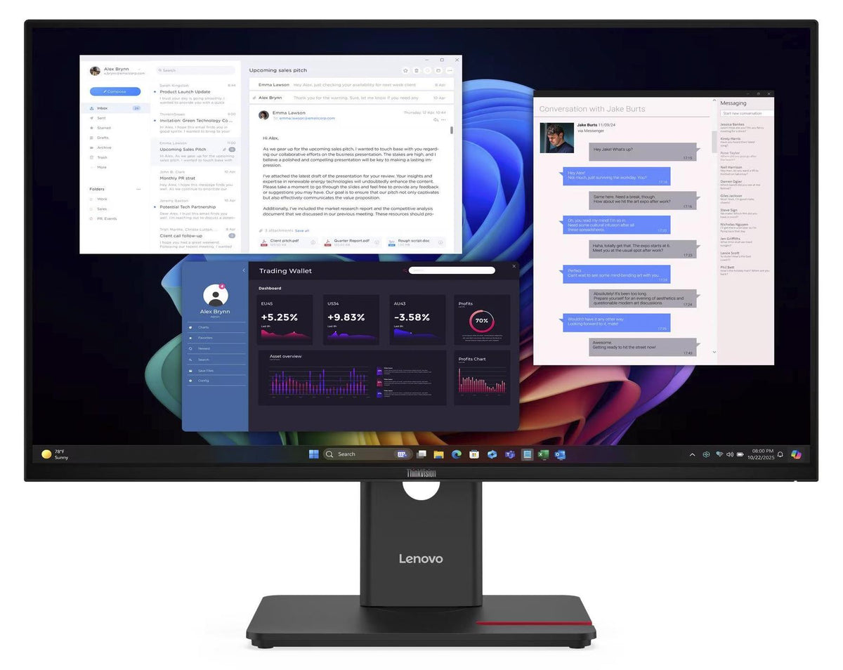 Lenovo ThinkVision T27UD-40 Monitor, 68,6 cm (27