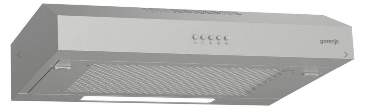 Gorenje WHU629ES/S Kaminhaube, 200 m³/h, Abluft/Umluft, E, B, C, 64 dB