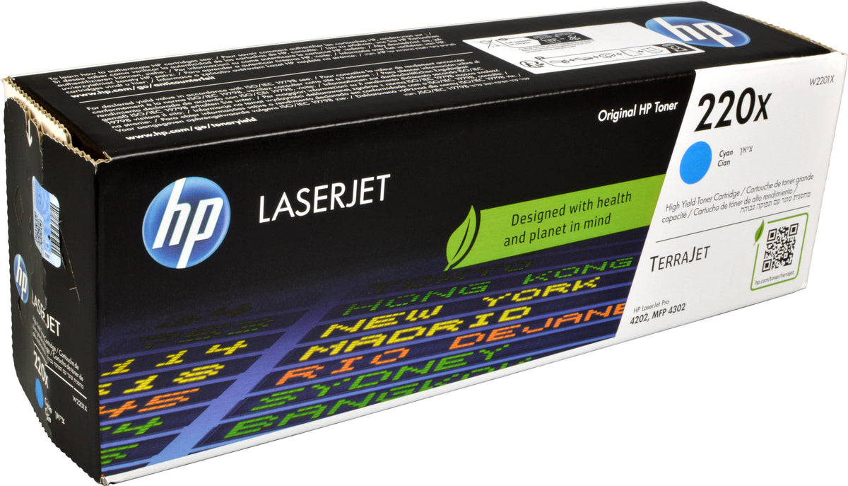 HP 220X Cyan Original LaserJet-Tonerkartusche, 5500 Seiten, Cyan, 1 Stück(e)