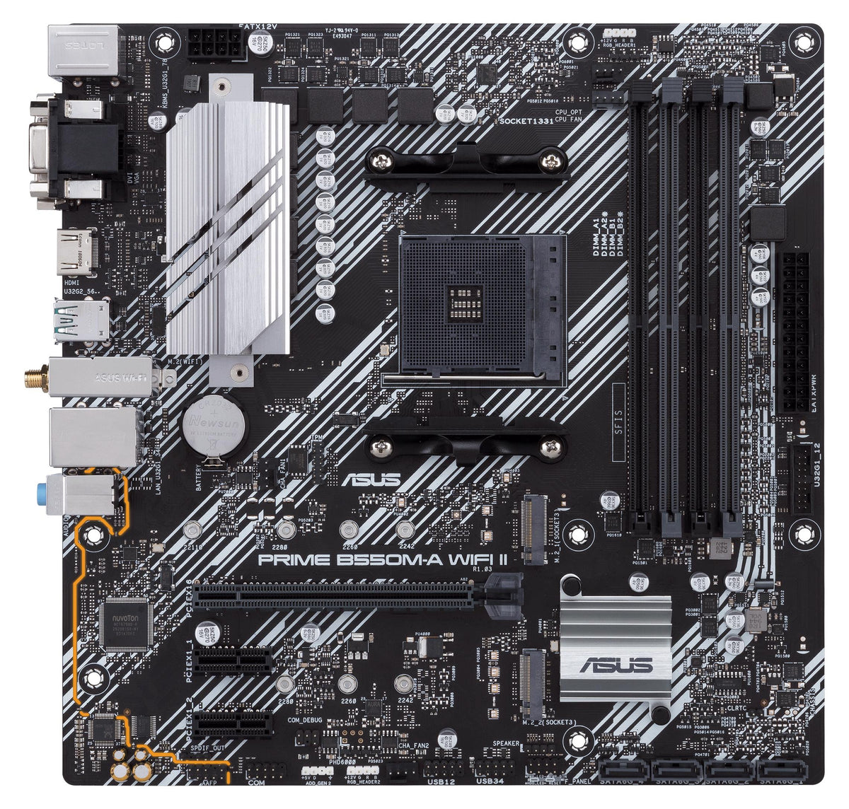 Asus 90Mb19X0-M0Eay0 Prime B550M-A Wifi Ii//Am4,B550,Dual M.2,Wifi,Aura,Mb