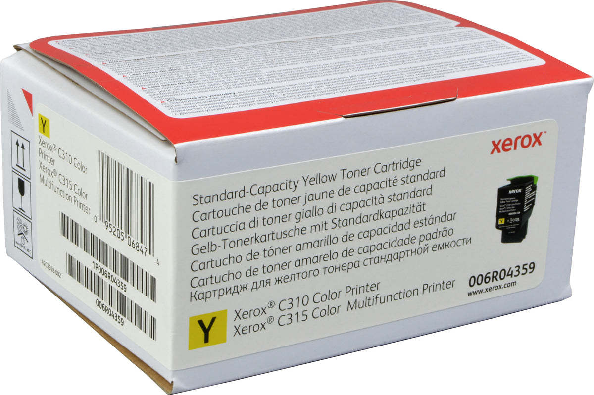 Xerox ® C310 Farbdrucker/C315 Farb-Multifunktionsdrucker Standardkapazität-Tonermodul Gelb (2000 Seiten) - 006R04359, 0 Seiten, 2000 Seiten, Gelb, 1 Stück(e)