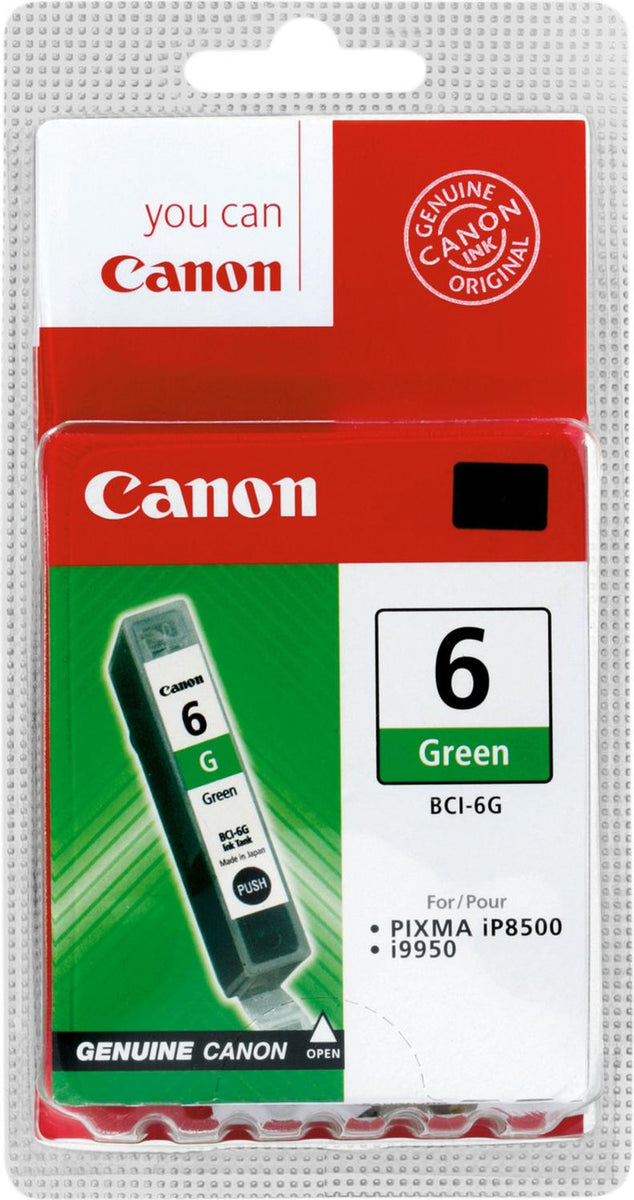 Canon BCI-6G Tinte Grün, Grün, Tinte auf Pigmentbasis, 1 Stück(e), 2300 Seiten
