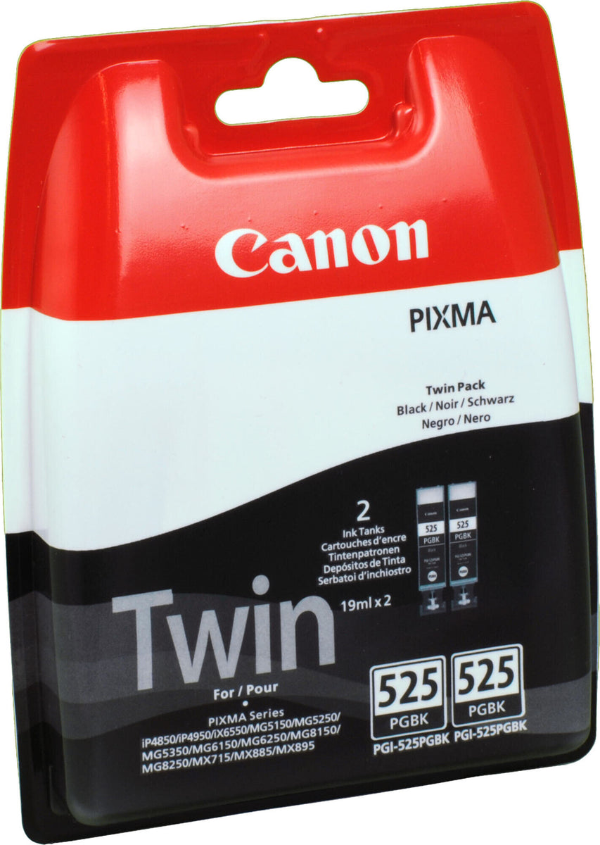 Canon PGI-525 BK Twin Pack, Schwarz, 2 Stück(e), 682 Seiten, Doppelpack