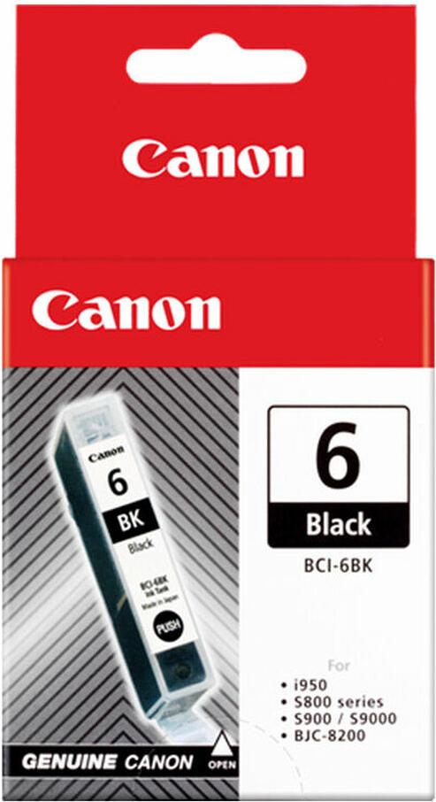 Canon BCI-6 BK Black, Schwarz, Tinte auf Pigmentbasis