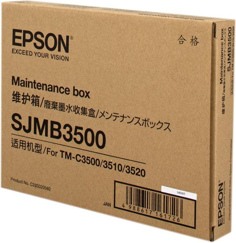 Epson SJMB3500: Maintenance box for ColorWorks C3500 series, China, Epson TM-C3500 Epson TM-C3500 (012), 1 Stück(e), 311 g, 177 mm, 233 mm