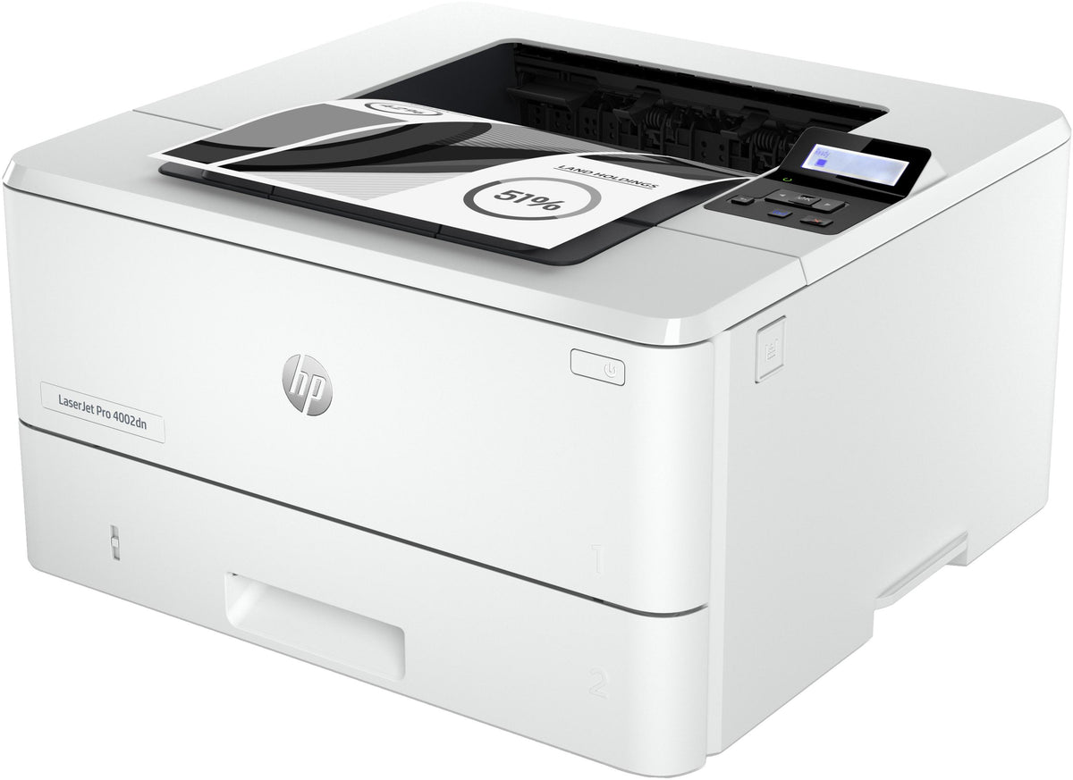 HP LaserJet Pro 4002dn Drucker, Laser, 1200 x 1200 DPI, A4, 40 Seiten pro Minute, Doppelseitiger Druck, Weiß