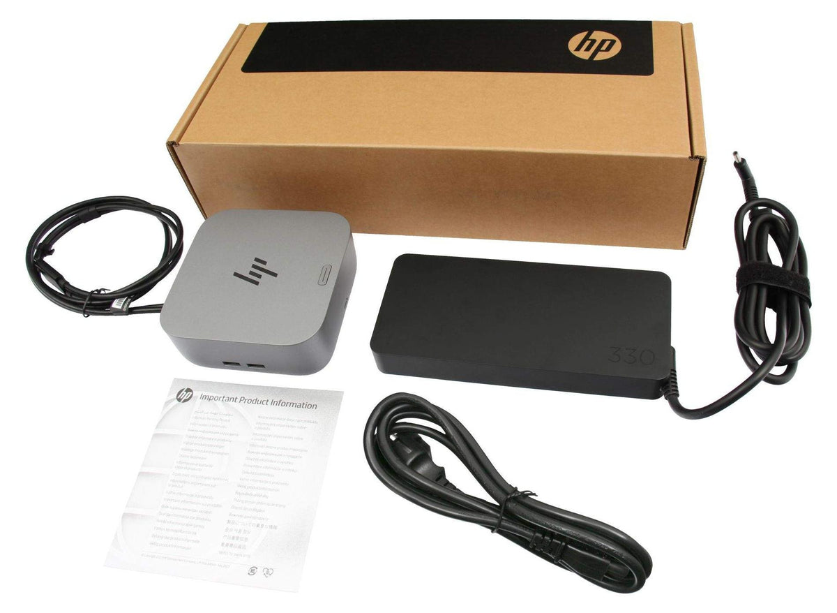 HP Thunderbolt 4 Ultra 280 W G6 Dockingstation, Kabelgebunden, Thunderbolt 4, 280 W, 10,100,1000,2500 Mbit/s, Grau, 8K Ultra HD