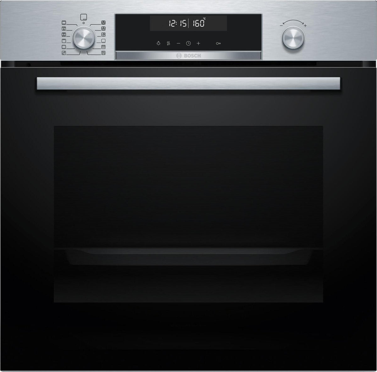 Bosch Serie 6 HBG578BS3, Medium, Elektrischer Ofen, 71 l, 71 l, 30 - 275 °C, Hydrolytisch + Pyrolytisch