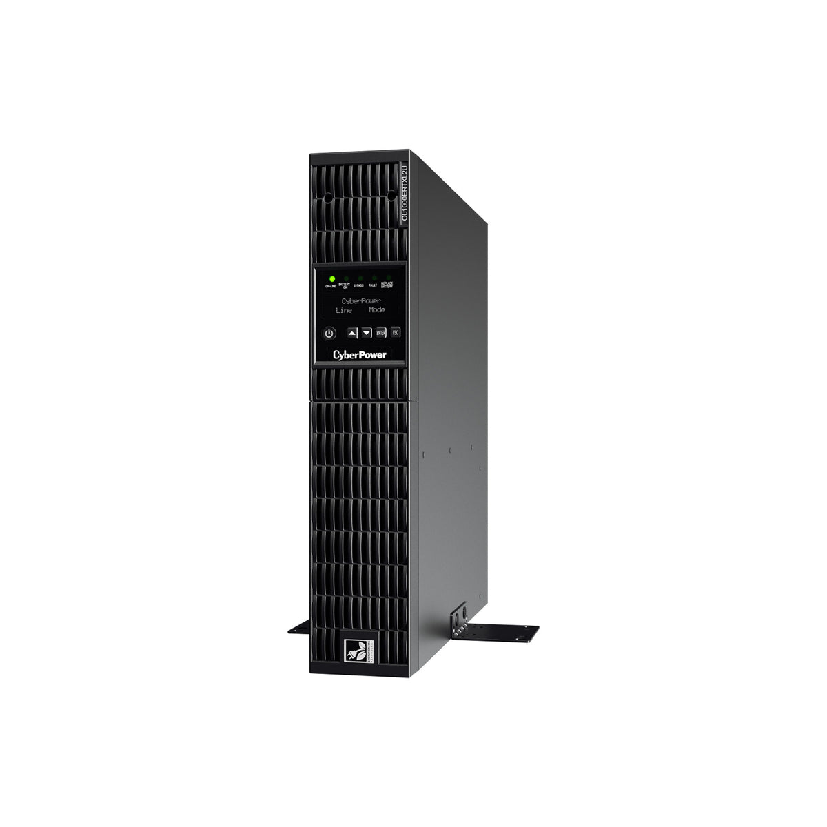 CyberPower OL1000ERTXL2U Doppelwandler Online USV 1000VA/900W Tower/Rack 2U, ECO Mode, LCD, USB, Expansion Port für opt. Netzwerkkarten, Anschluss f. opt. Batterieerweiterung inkl. 19