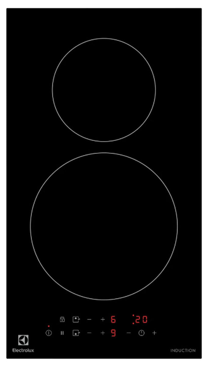 Electrolux LIT30230C, Schwarz, Integriert, 29 cm, Zonen-Induktionskochfeld, Gehärtetes Glas, 2 Zone(n)