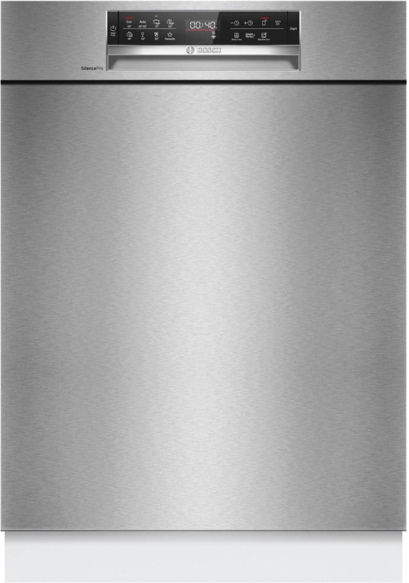 Bosch Serie 6 SMU6ECS18E, Unterbaugerät, Standardgröße (60 cm), Gebürsteter Edelstahl, Edelstahl, Gebürsteter Edelstahl, Edelstahl, Tasten, LED