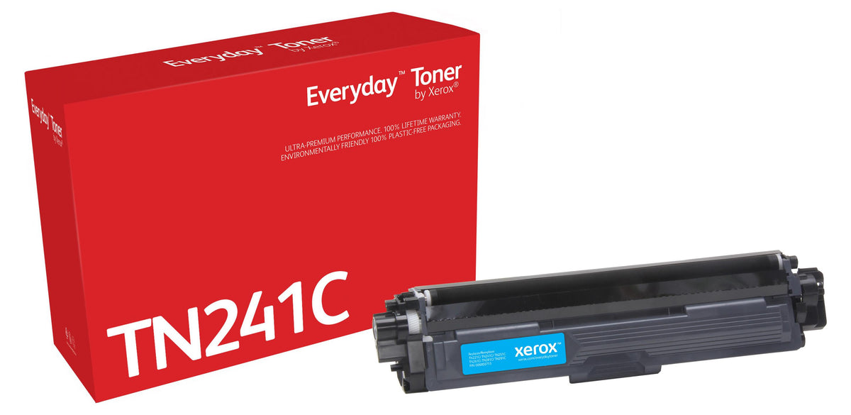 Everyday™ Cyan Toner von , kompatibel mit Brother TN241C, Standardkapazität, 1400 Seiten, 1400 Seiten, Cyan, 1 Stück(e)