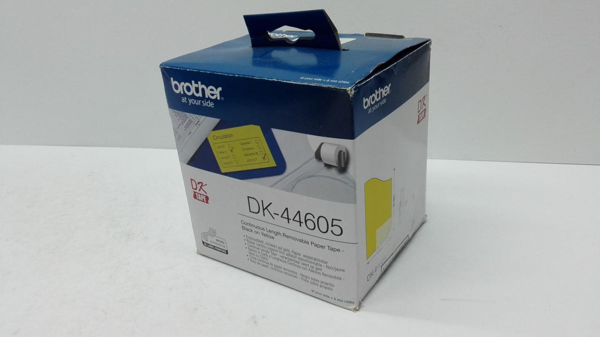 Brother DK-44605, Gelb, DK, 54 x 115 x 112 mm, 345 g, 62 mm x 30.48m, 417 g