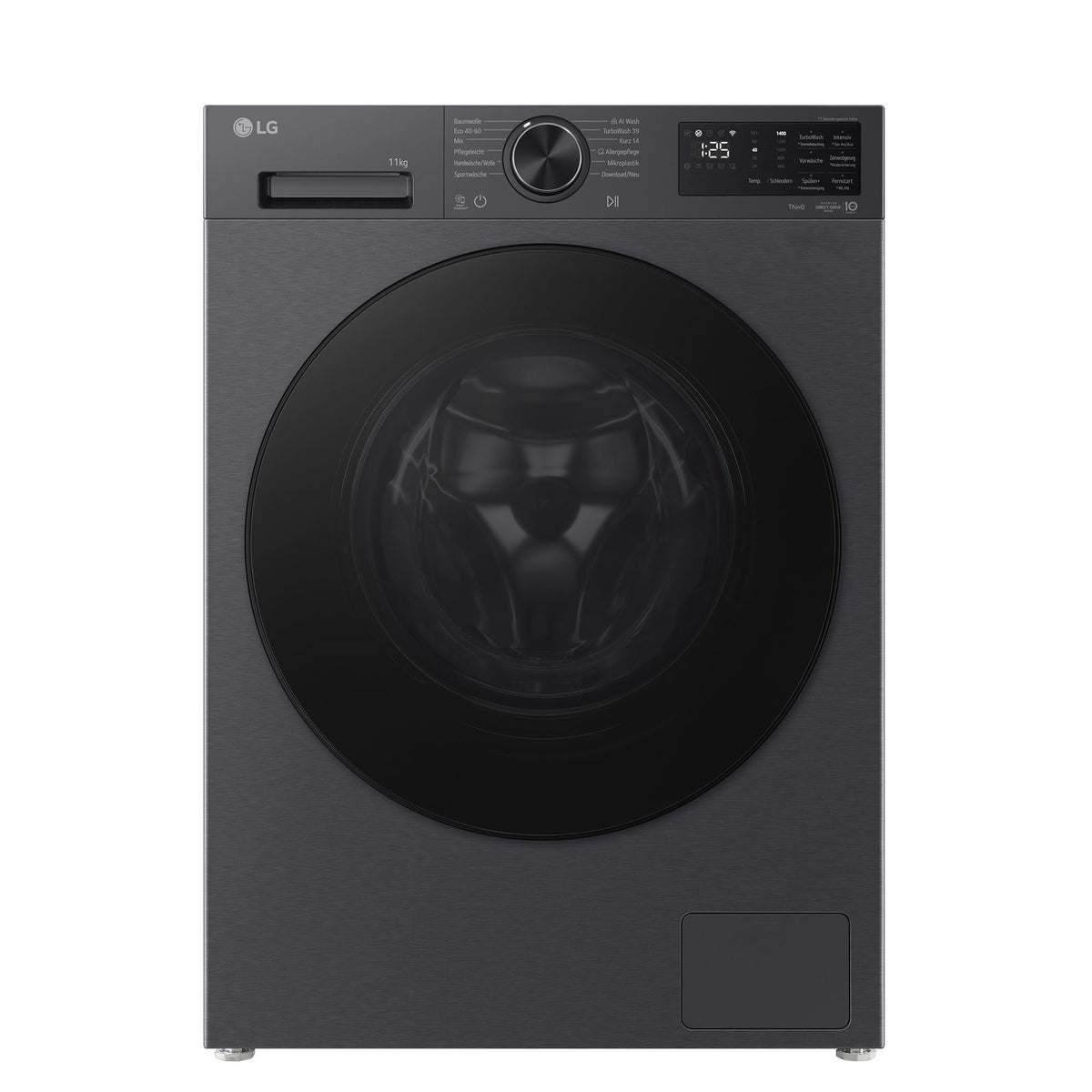 LG F4WX701YB Waschmaschine 11kg Schwarz Schaumerkennung Smarte Bedienung