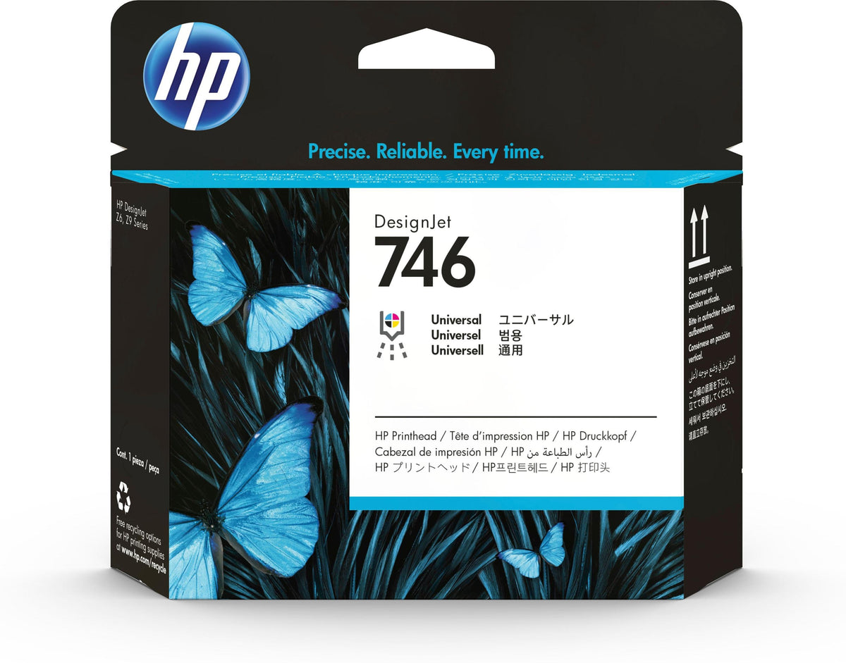 HP 746 DesignJet Druckkopf, HP DesignJet Z6 Druckerserie, HP DesignJet Z9 Druckerserie, Thermal Inkjet, P2V25A, Singapur, 28 mm, 143 mm