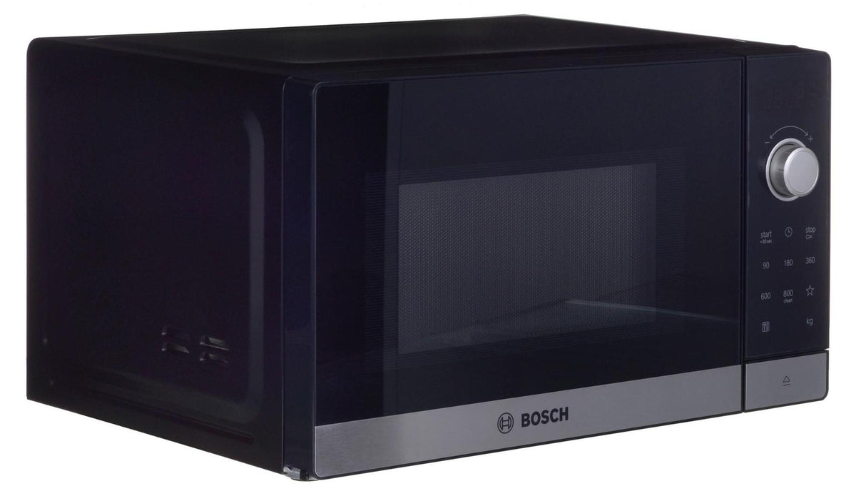 Bosch FFL023MS2 Mikrowelle Arbeitsplatte Solo-Mikrowelle 20 l 800 W Schwarz, Edelstahl
