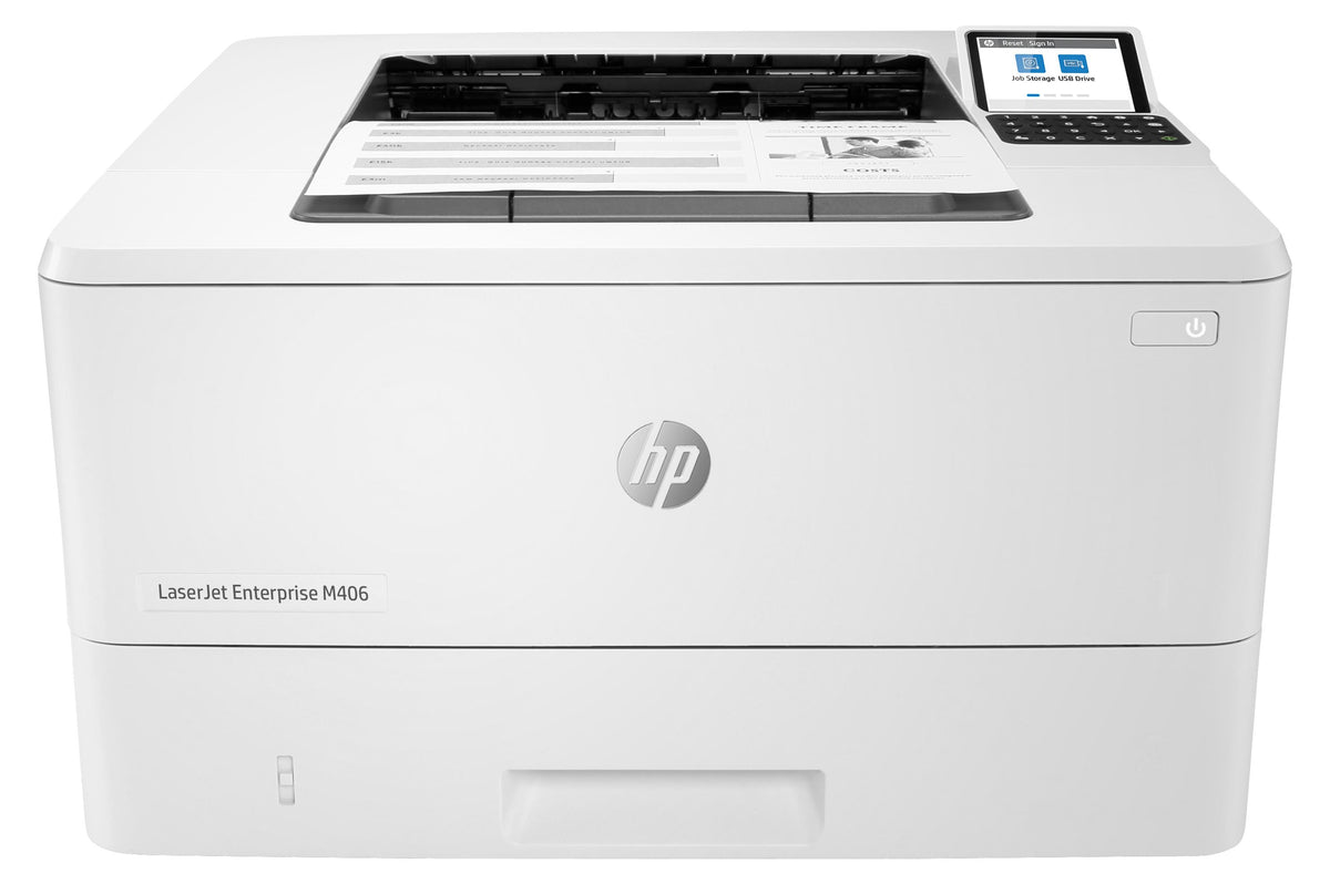 HP LaserJet Enterprise M406dn, Schwarzweiß, Drucker für Kleine & mittelständische Unternehmen, Drucken, Kompakte Größe; Hohe Sicherheit; Beidseitiger Druck; Energieeffizient; Drucken über den USB-Anschluss vorn, Laser, 1200 x 1200 DPI, A4, 38 Seiten…