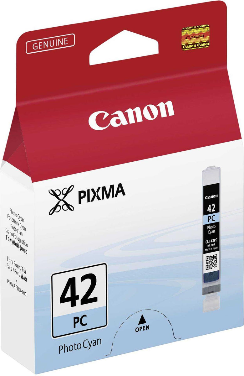 Canon CLI-42PC Tinte Foto-Cyan, Standardertrag, Foto zyan, Tinte auf Farbstoffbasis, 1 Stück(e), 292 Seiten