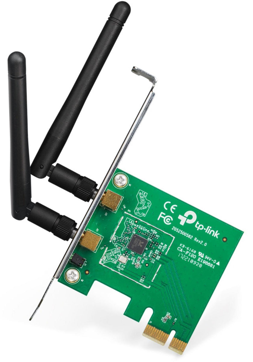 TP-Link 300Mbit/s-WLAN-PCI-Express-Adapter, Eingebaut, Kabellos, PCI Express, WLAN, 300 Mbit/s, Grün