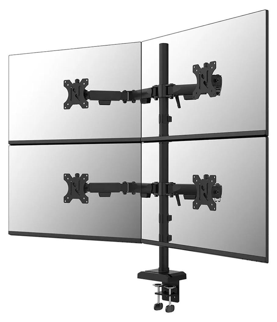 Neomounts DS60-600BL2-2 Quadruple-Monitorarm für vier Bildschirme 10-32