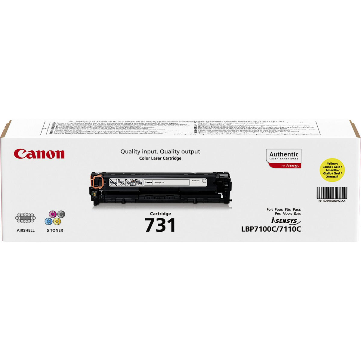 Canon 731, 1500 Seiten, Gelb, 1 Stück(e)