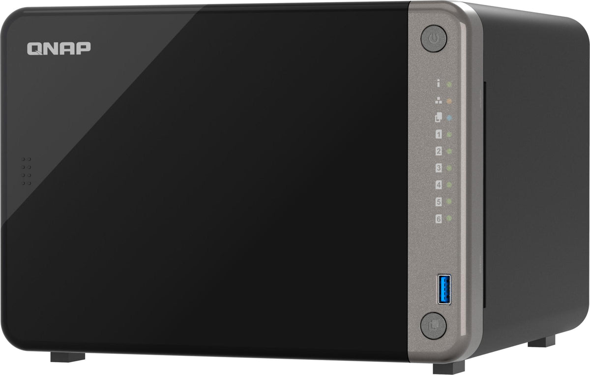 QNAP TS-AI642-8G, NAS, Tower, ARM, Cortex-A76, 8 GB, Schwarz
