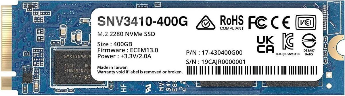 Synology SNV3410, 400 GB, M.2, 3000 MB/s