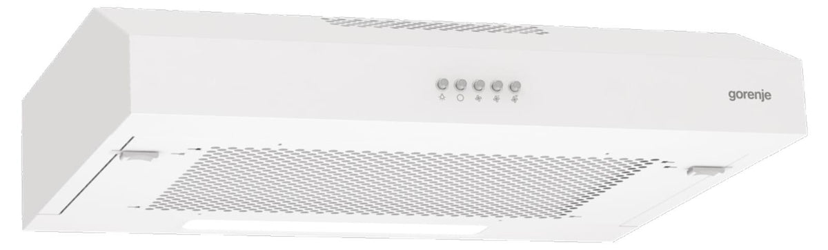 Gorenje WHU629EW/S Kaminhaube, 200 m³/h, Abluft/Umluft, E, B, C, 64 dB