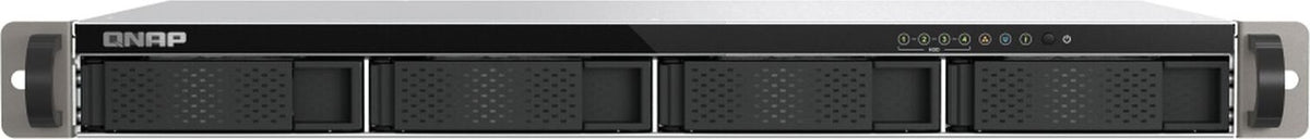 QNAP TS-433eU, NAS, Rack (1U), Cortex-A, Cortex-A55, 4 GB, 0 TB
